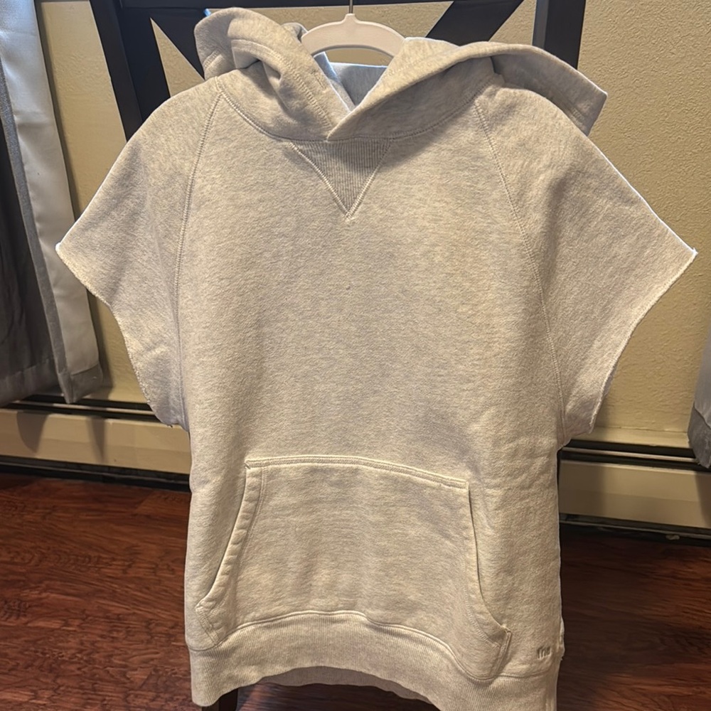 Aritzia Gray Sleeveless Hoodie